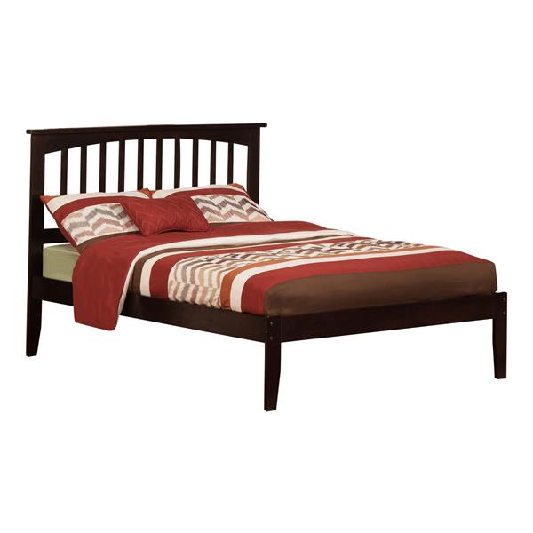 AFI Furnishings Mission Full Platform Bed with Open Footboard - Espresso
