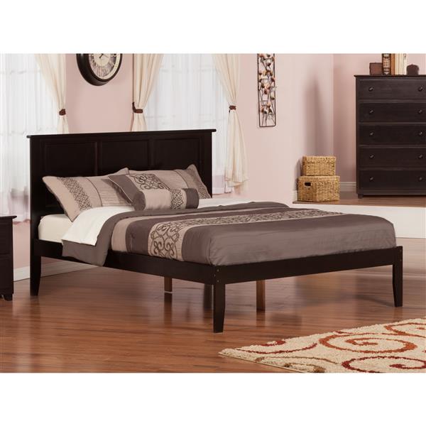 AFI Furnishings Madison Queen Platform Bed with Open Footboard - Espresso