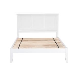 AFI Furnishings Madison Queen Platform Bed with Open Footboard -White