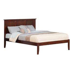 AFI Furnishings Madison Queen Platform Bed with Open Footboard - Walnut