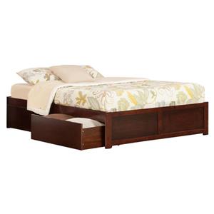 AFI Furnishings Concord King Bed with Footboard and Two Drawers