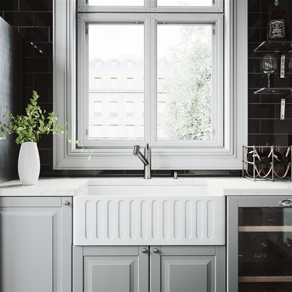 VIGO® Kitchen Sink with Faucet and Strainer - 30"