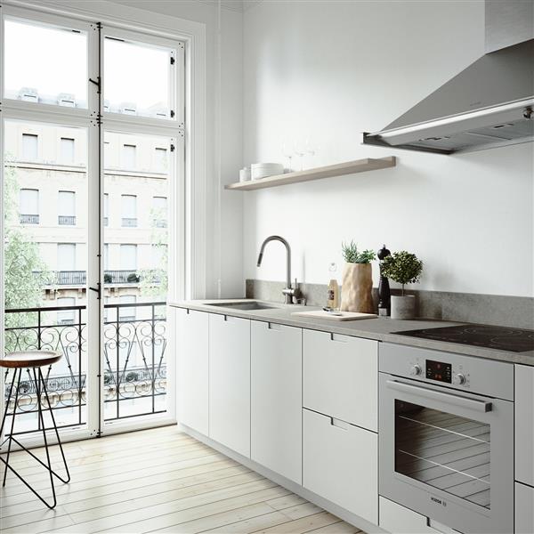 VIGO® Kitchen Sink with Faucet, Grid & Strainer - 23" X 18"