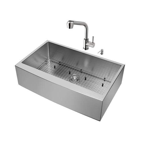 VIGO® Kitchen Sink with Avondale Faucet - 36"