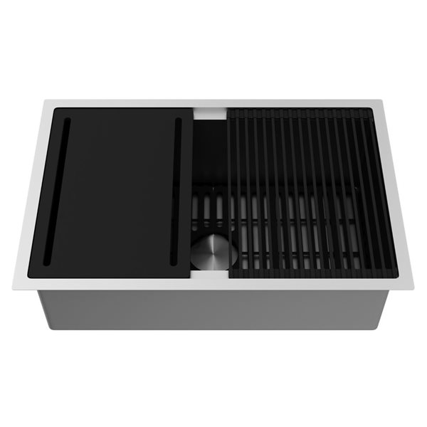 VIGO 30"Stainless Steel Farmhouse Kitchen Sink,Grid &Strainer