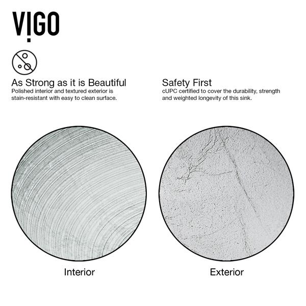 VIGO Glass Vessel Bathroom Sink & Faucet - Brushed Nickel