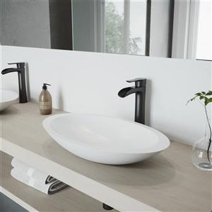 VIGO Niko Vessel Bathroom Faucet - 1 Handle - Matte Black