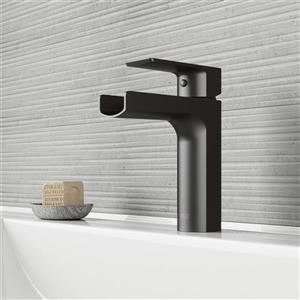 VIGO Ileana Single Hole Bathroom Faucet - 1 Handle - Matte Black