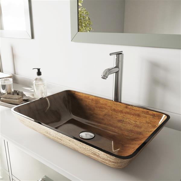 bronze vessel sinks bathroom