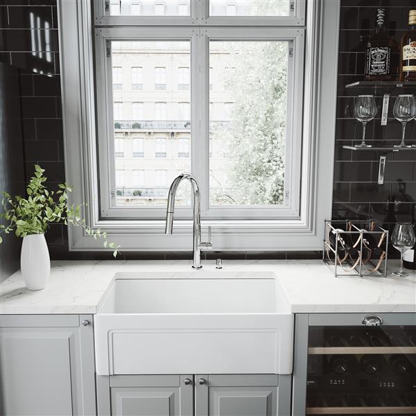 Vigo Greenwich Pull Down Spray Kitchen Faucet Chrome Vg02029chk2