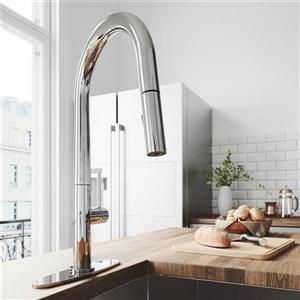 VIGO Greenwich Pull-Down Spray Kitchen Faucet - Chrome