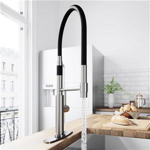 VIGO Norwood Magnetic Spray Kitchen Faucet With Deck Plate