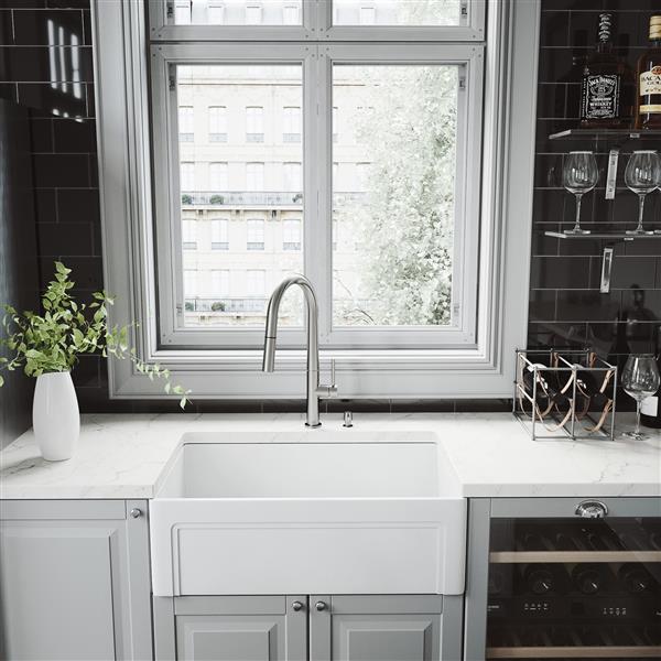 Greenwich Pull-Down Spray Kitchen Faucet - Stainless