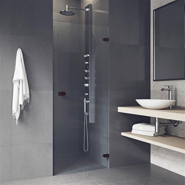 Tempo Frameless Shower Door 28 X 26 70 Clear Glass