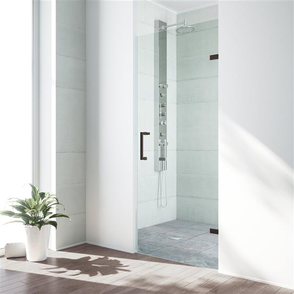 Vigo Soho Frameless Shower Door 26 In, Vigo Sliding Shower Doors