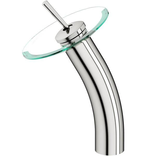 Robinet pour salle de bain «Waterfall», 1 poignée, nickel