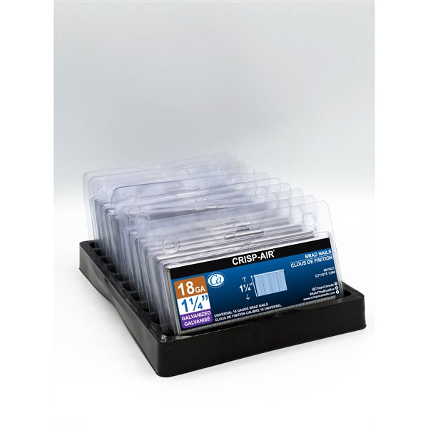 Crisp-Air Brad Nails Galvanized- 18 Gauge - 1 1/4-in -1000/pk