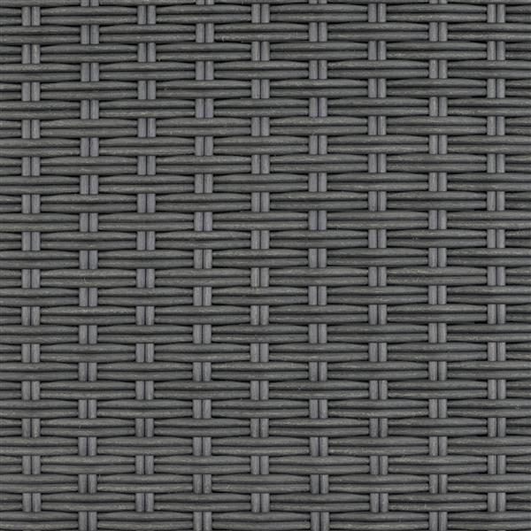 CorLiving Rattan Wicker Dining Chairs - Charcoal Grey - Set of 4