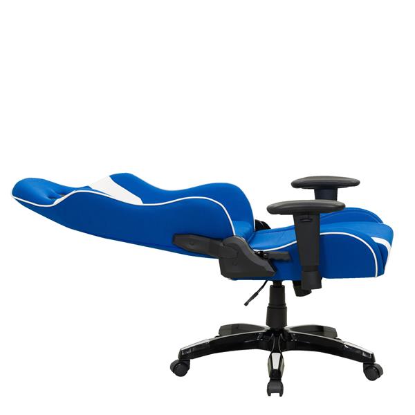 CorLiving High Back Ergonomic Gaming Chair - Blue and White
