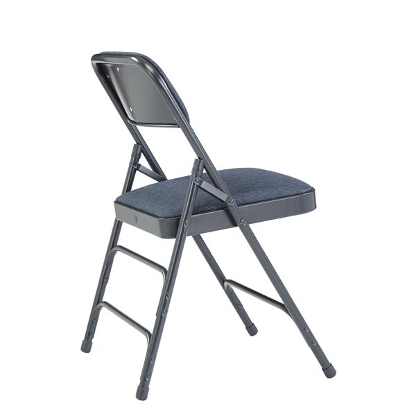 National Public Seating Fabric Padded Folding Chair - 2300 Series - Blue - 4-Pack