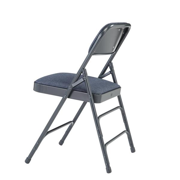 National Public Seating Fabric Padded Folding Chair - 2300 Series - Blue - 4-Pack