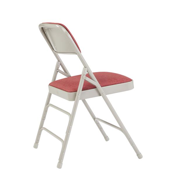 National Public Seating Fabric Padded Folding Chair - 2300 Series - Wine - 4-Pack