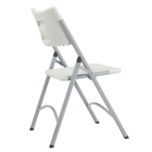 National Public Seating 600 Series Heavy Duty Folding Chair - Grey - 4-Pack