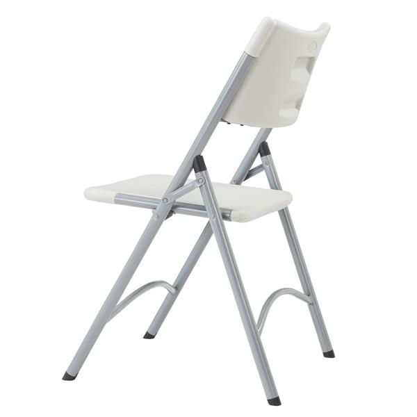 National Public Seating 600 Series Heavy Duty Folding Chair - Grey - 4-Pack