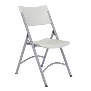 National Public Seating 600 Series Heavy Duty Folding Chair - Grey - 4-Pack