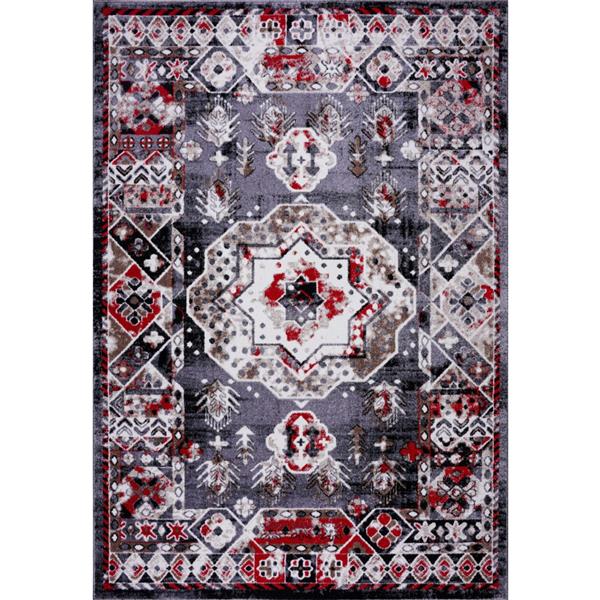 La Dole Rugs® Athens Traditional Geometric Area Rug - 7-ft x 10-ft ...