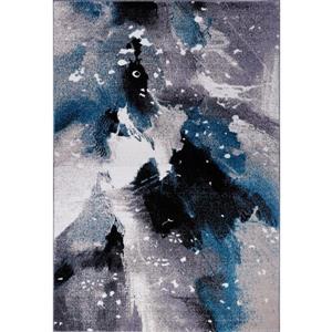 La Dole Rugs® Ardene Abstract Pattern Area Rug - 8' x 11' - Grey/Turquoise