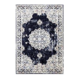 La Dole Rugs® Anatolia European Area Rug - 9' x 12' - Ivory/Navy Blue