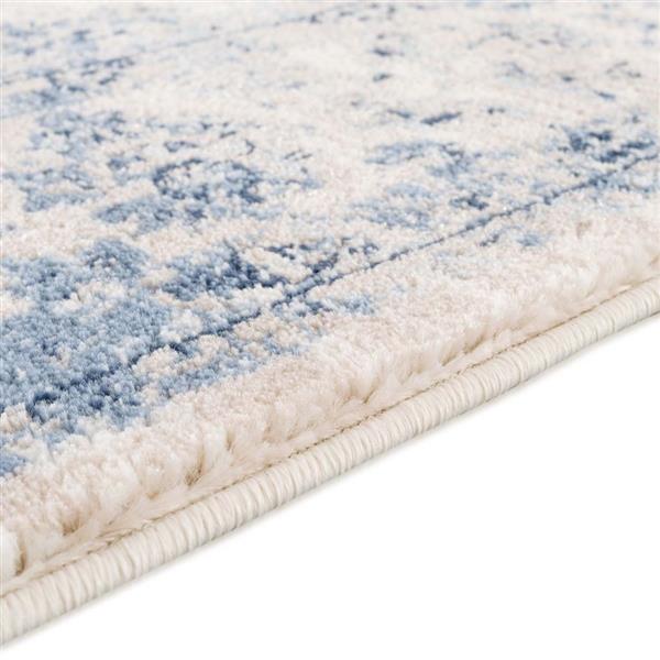 La Dole Rugs®  Anatolia Traditional Area Rug - 4-ft x 5-ft - Ivory/Blue