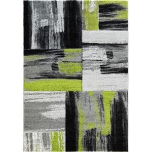 La Dole Rugs® Copper Abstract Area Rug - 6' 2" x 9' 2" - Green/Black
