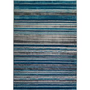 La Dole Rugs®  Kensington Line Abstract Rug - 4-ft x 6-ft - Blue/Ivory