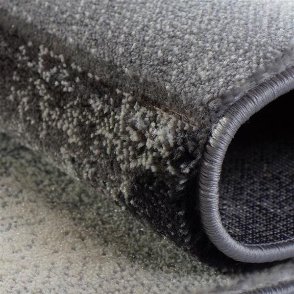 La Dole Rugs®  Adonis Geometric European Area Rug - 3-ft x 5-ft - Black/Grey