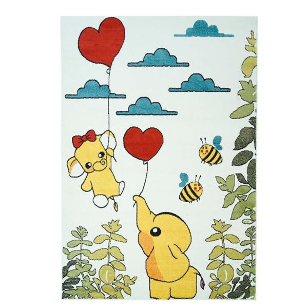 Tapis moderne animaux pour enfants «Moda», 5 pi x 8 pi, multi