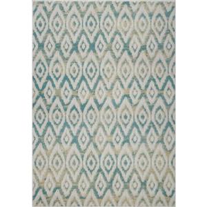 La Dole Rugs®  Bolivya Geometric Modern Area Rug - 5-ft x 8-ft - Blue