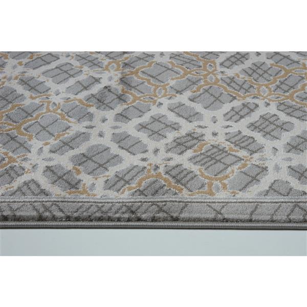 La Dole Rugs® Modern Area Rug - 3-ft x 10-ft - Grey