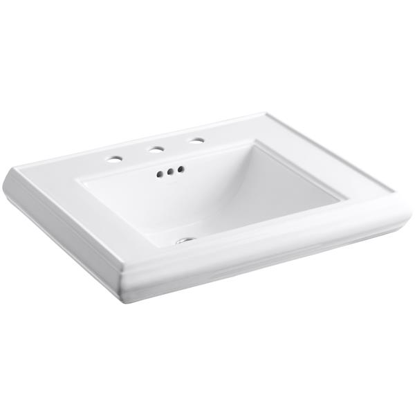 Lavabo Con Piedistallo Kohler Memoirs 2259-8-0, Bianco - Stile Tradizionale 68.6 Cm