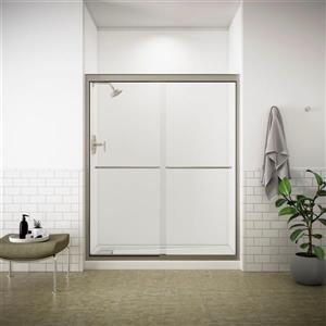 Porte de douche double Fluence,70 5/16", verre