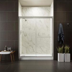 KOHLER Fluence Shower Door - 70-5/16-in x 56-5/8-in - Glass