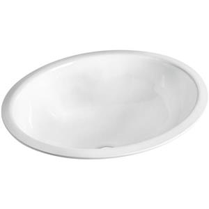 KOHLER Sartorial Undermount Sink - 16.13-in - Porcelain - White