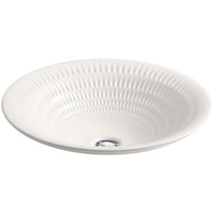 Vasque Derring, 17,69 po x 6 po, porcelaine, blanc