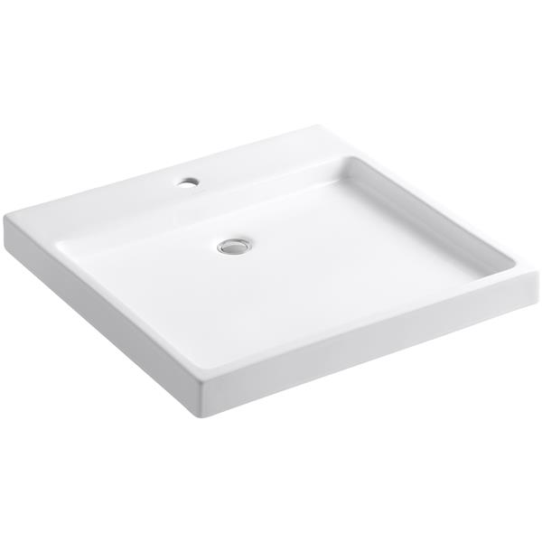 KOHLER Sink - 23.5-in x 4.06-in - Clay - White