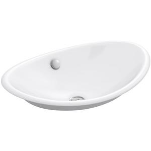 Lavabo salle de bain Iron Plains, 14,25 po, fonte, blanc