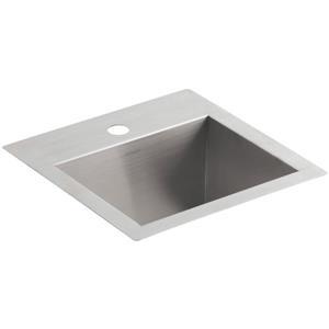 KOHLER Vault Dual-Mount Bar Sink- 15-in - Stainless Steel