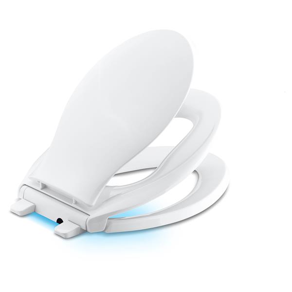 KOHLER Transitions Toilet Seat - 18.62-in - Plastic - White