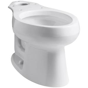 KOHLER Wellworth Elongated Toilet Bowl - 14.5-in - White