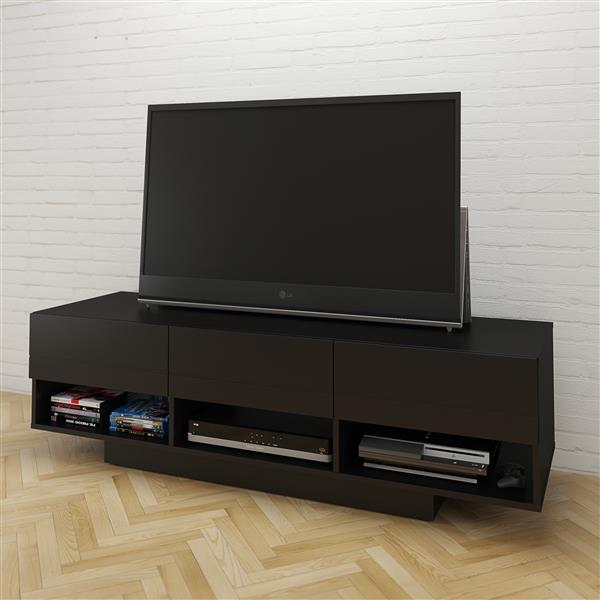 Nexera Stereo Entertainment Set Tv Stand And Audio Cabinet Black